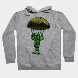 Green Military Soldier Toy With Parachute Hoodie